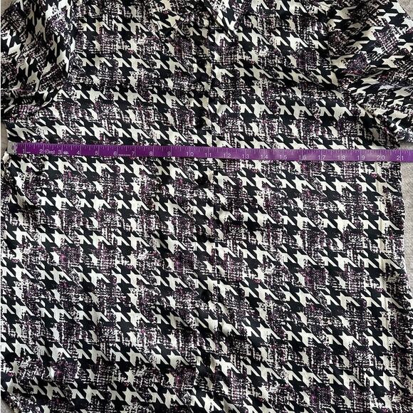 NWT Evan Picone Herringbone Satin Button Down Size 12P - Picture 6 of 7